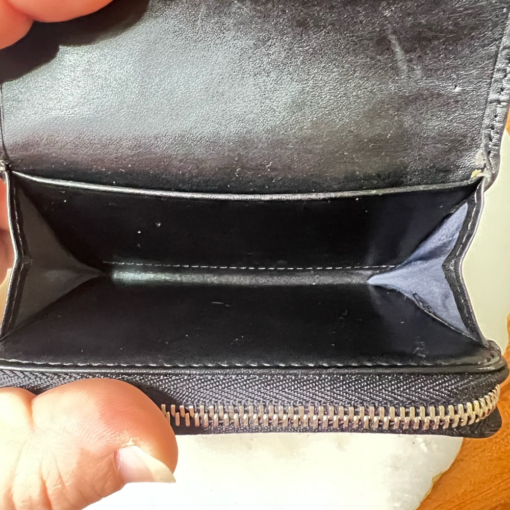 Coach Black Signature Pattern Wallet and Card Holder - Picture 5 of 11
